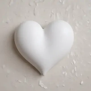 white heart