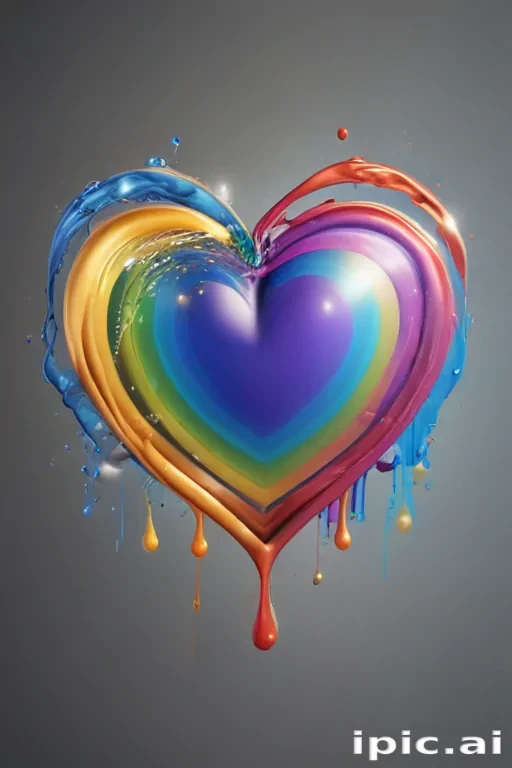 rainbow heart png