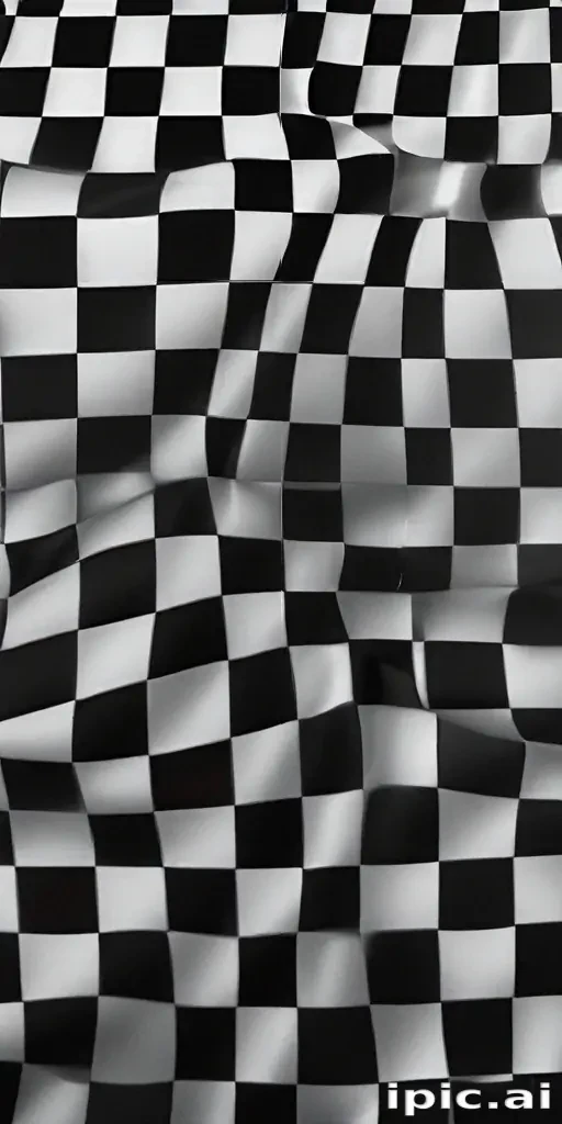 black and white checkered background