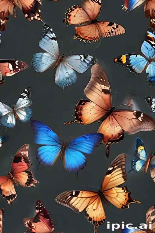 butterflies transparent