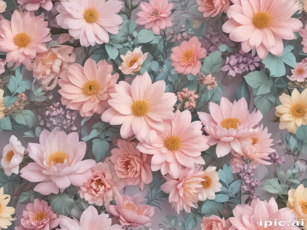 pastel aesthetic flower wallpaper