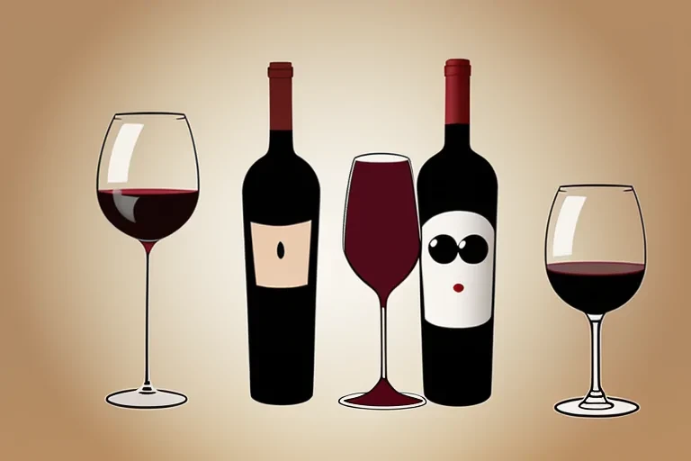 cartoon wine bottle