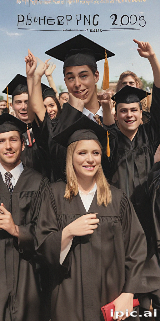 Joyful Graduates Celebrating Their Achievement at the 2008 Graduation ...