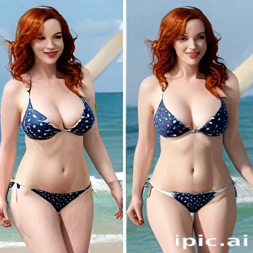 christina hendricks in bikini
