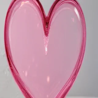 transparent pink heart