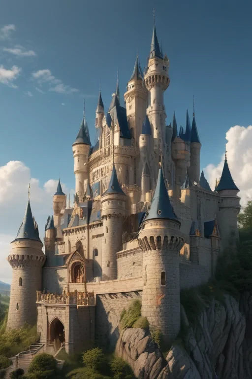 cartoon of castle