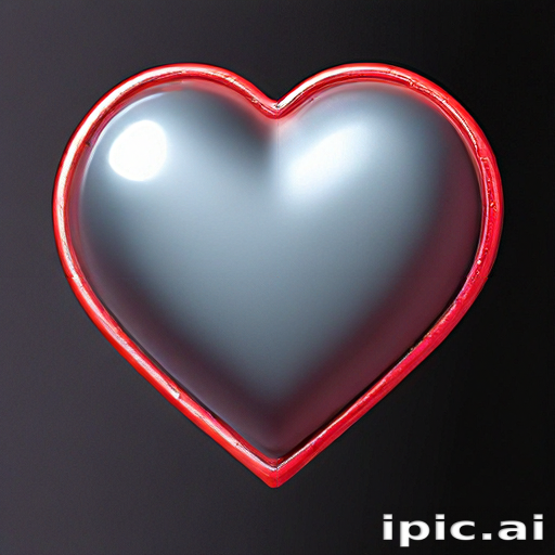 A Shiny Red Heart Icon Symbolizing Love and Affection in Modern Design.