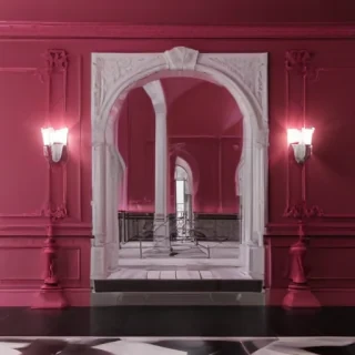 dark pink aesthetic