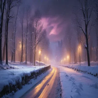 snowing iphone wallpaper