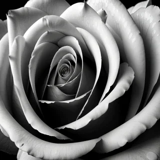 rose png black and white