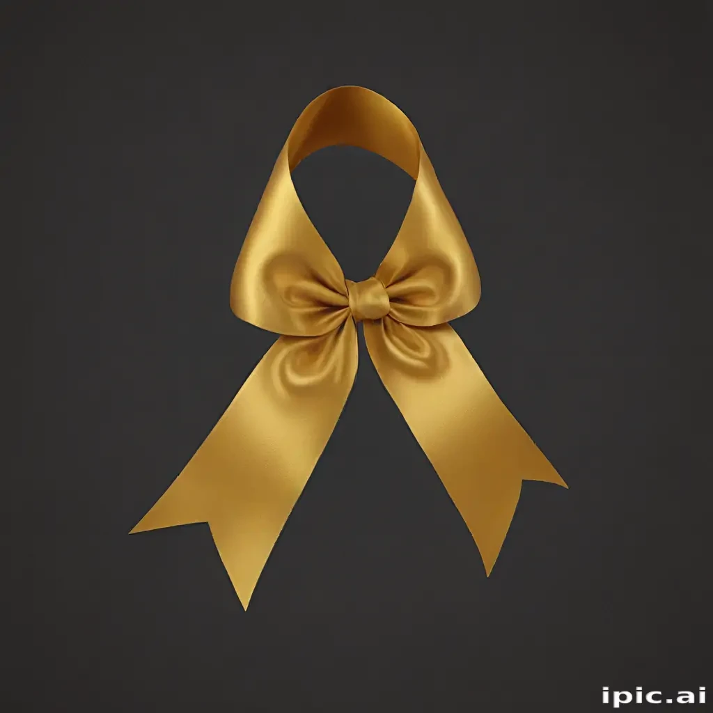 gold ribbon png