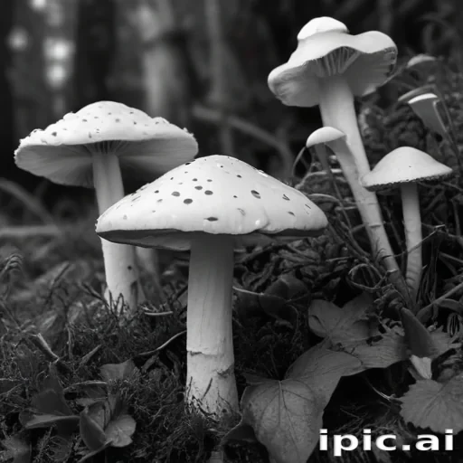 mushroom clip art black and white