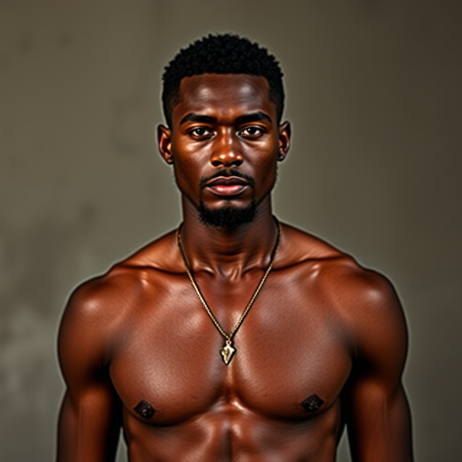 black male shirtless