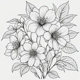 flower outline png
