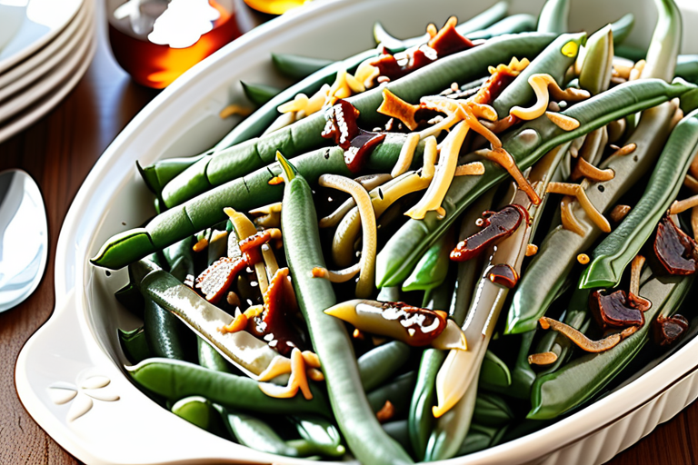 green bean casserole with worcestershire sauce