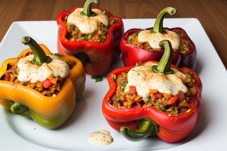 what to eat with stuffed peppers