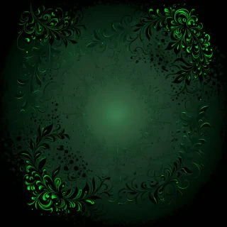 green dark background