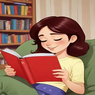 reading cartoon