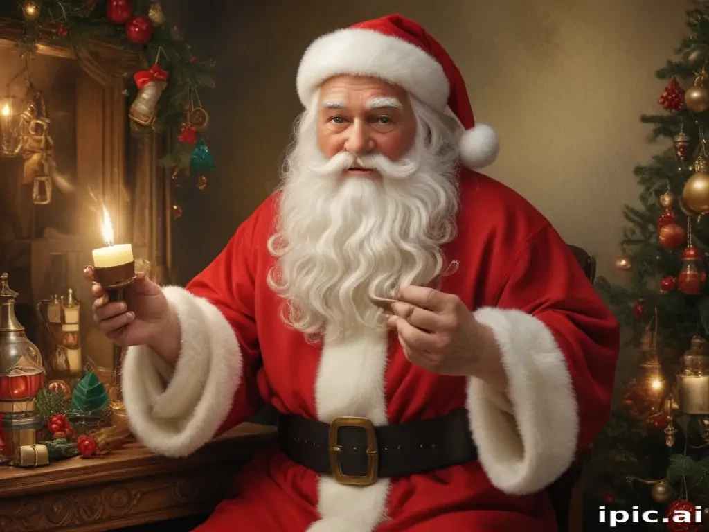 images of vintage santa