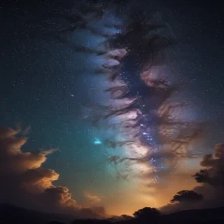 starry background aesthetic