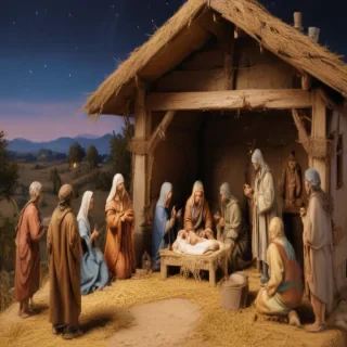 free christmas nativity scene
