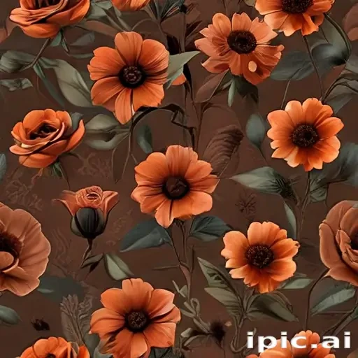 aesthetic brown flowers