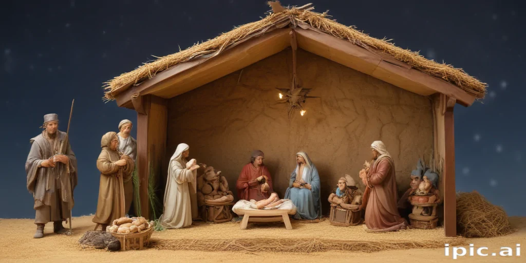 free christmas nativity scene