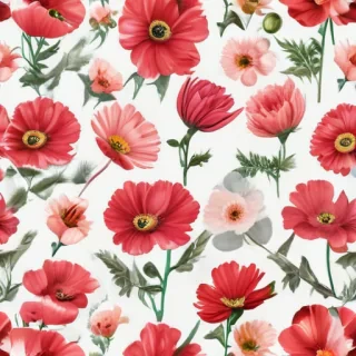 flowers with white background