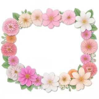 transparent flower border