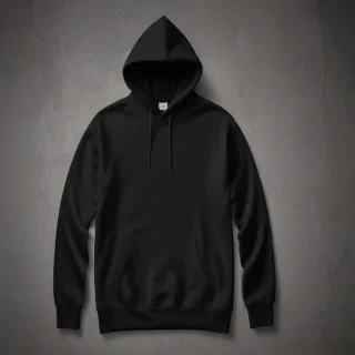 black hoodie mockup