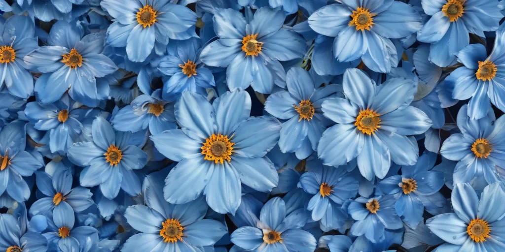 blue floral background