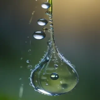water droplets transparent