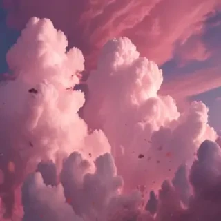aesthetic pink clouds
