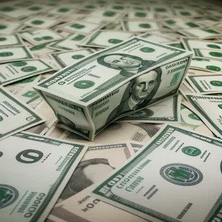 money with transparent background