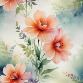watercolor floral background