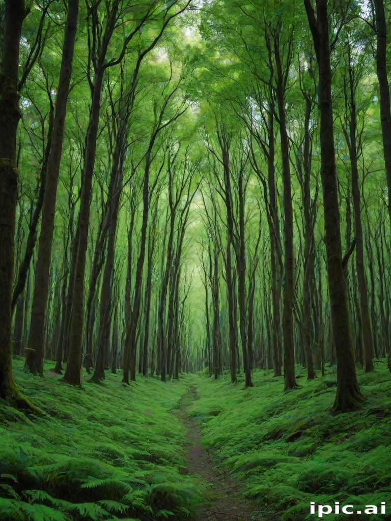 green forest aesthetic
