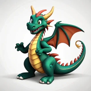 cartoon dragon