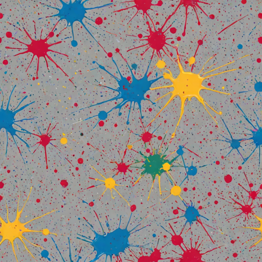 transparent paint splatter