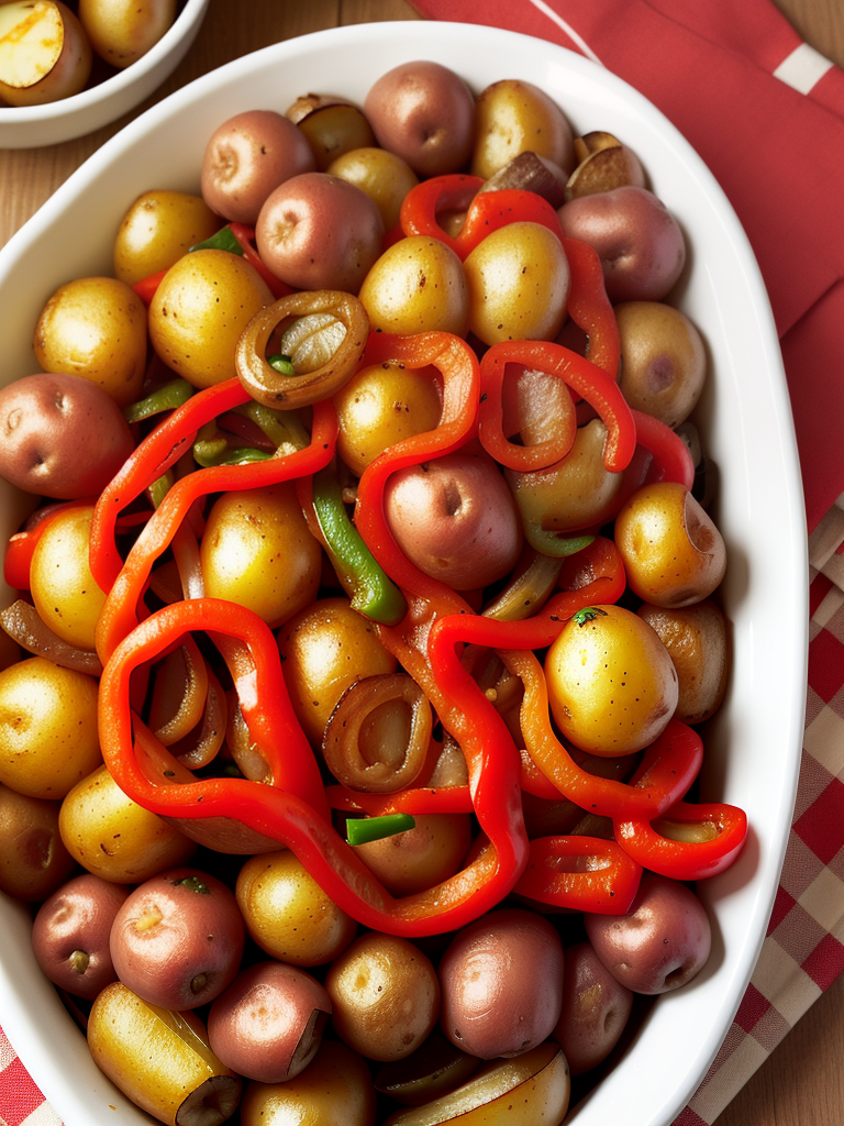 sausage peppers onions and potatoes