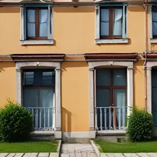 background of the house