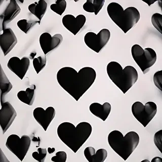 black heart aesthetic