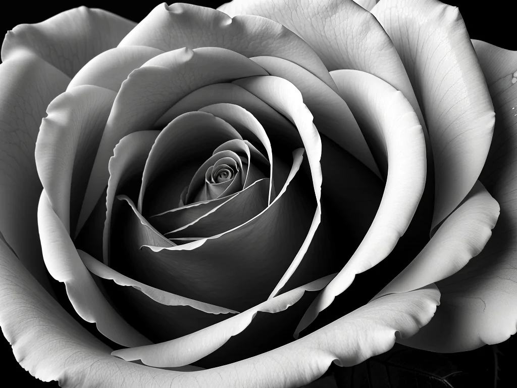 rose png black and white