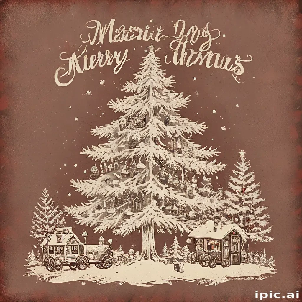 merry christmas vintage