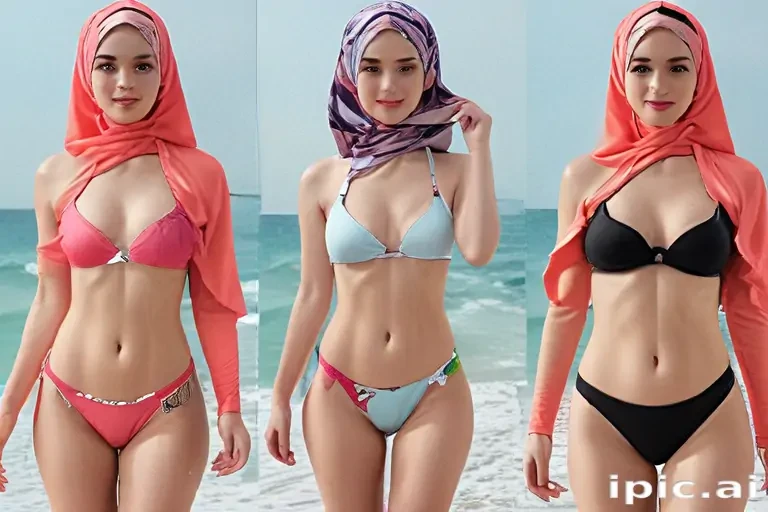 hijab ai bikini