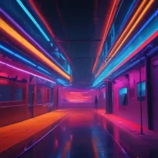 neon color background