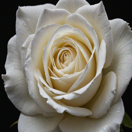 white rose on black