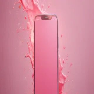 pink phone background