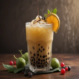 boba tea background