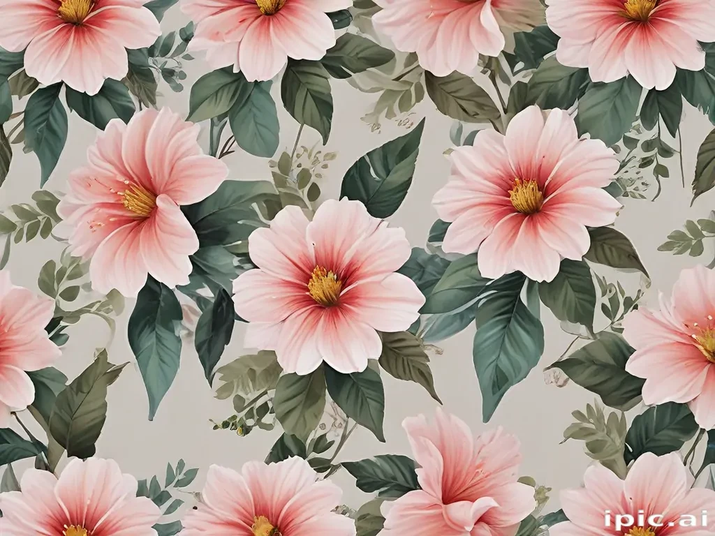 aesthetic flower painting