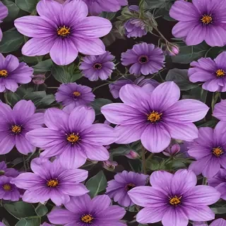 purple flowers png